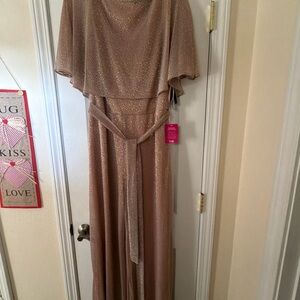 Gabby Skye Glittering blush dressy jumpsuit